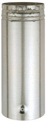 AmeriVent 6E12A Type B Gas Vent Pipe, 6 in OD, 12 in L, Aluminum/Galvanized Steel